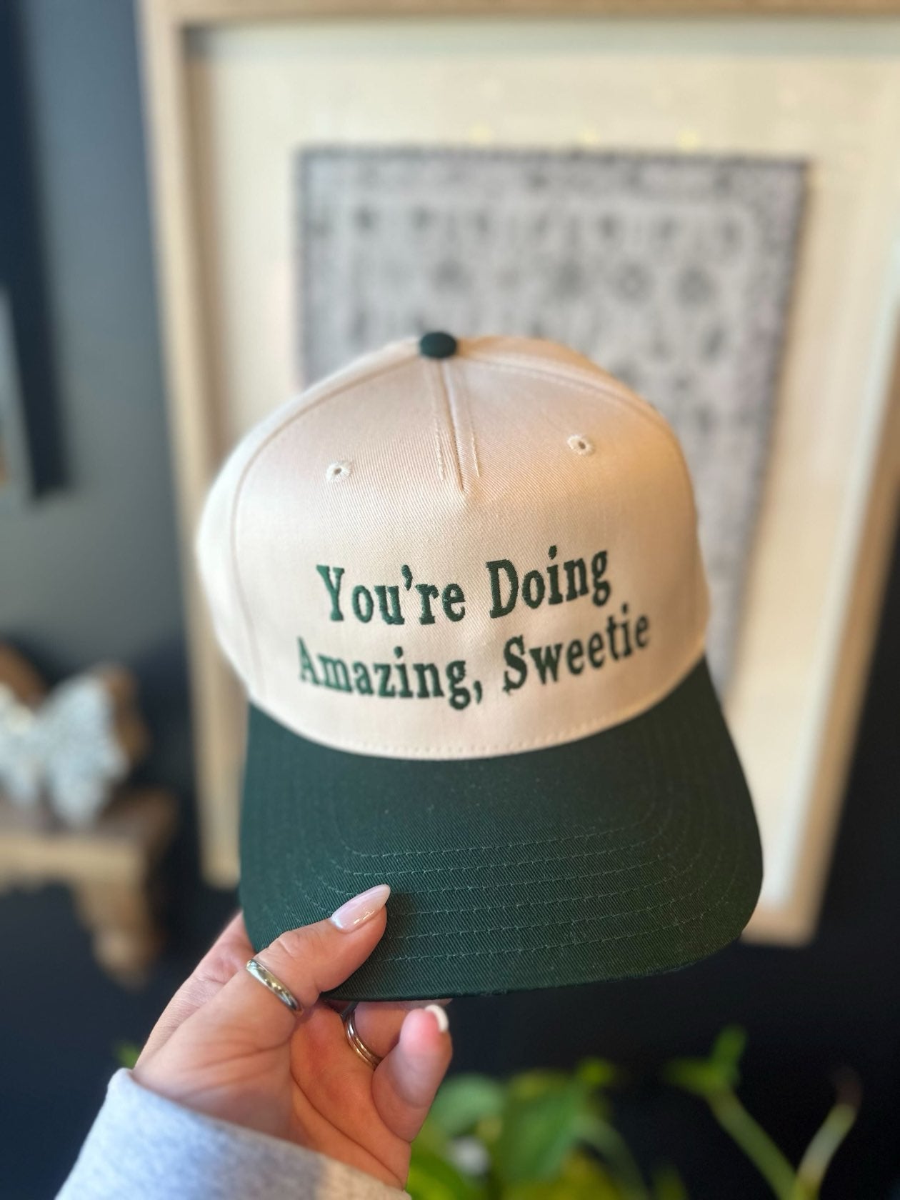 You're Doing Amazing, Sweetie Trucker Hat-190 - ACCESSORIES - HATS/HEADWEAR-BABE-[option4]-[option5]-[option6]-Leather & Lace Boutique Shop