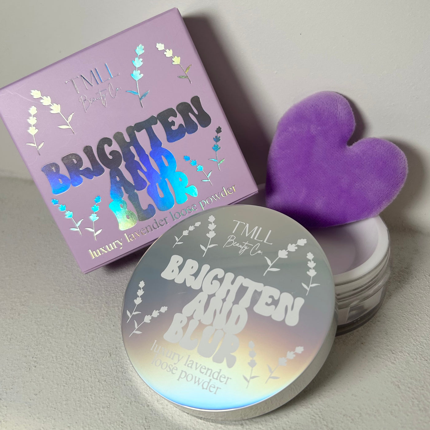 Brighten & Blur Lavender Setting Powder-250 - TMLL Beauty Co - Makeup-TMLL Beauty Co-[option4]-[option5]-[option6]-Leather & Lace Boutique Shop