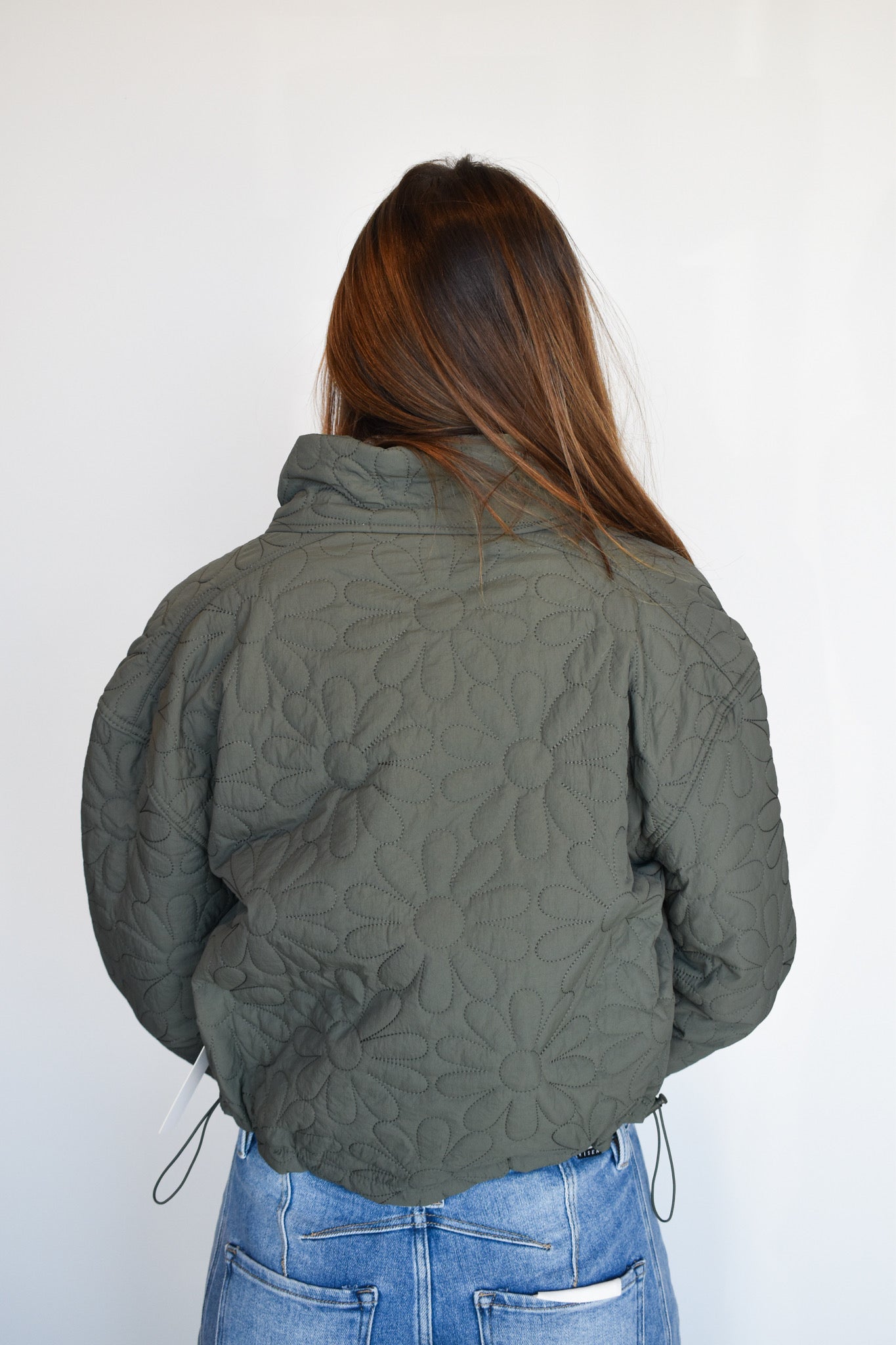 Love Always Quilted Puffer Jacket- Sage-140 - TOPS - LAYERS/OUTERWEAR-LOVE TREE-[option4]-[option5]-[option6]-Leather & Lace Boutique Shop