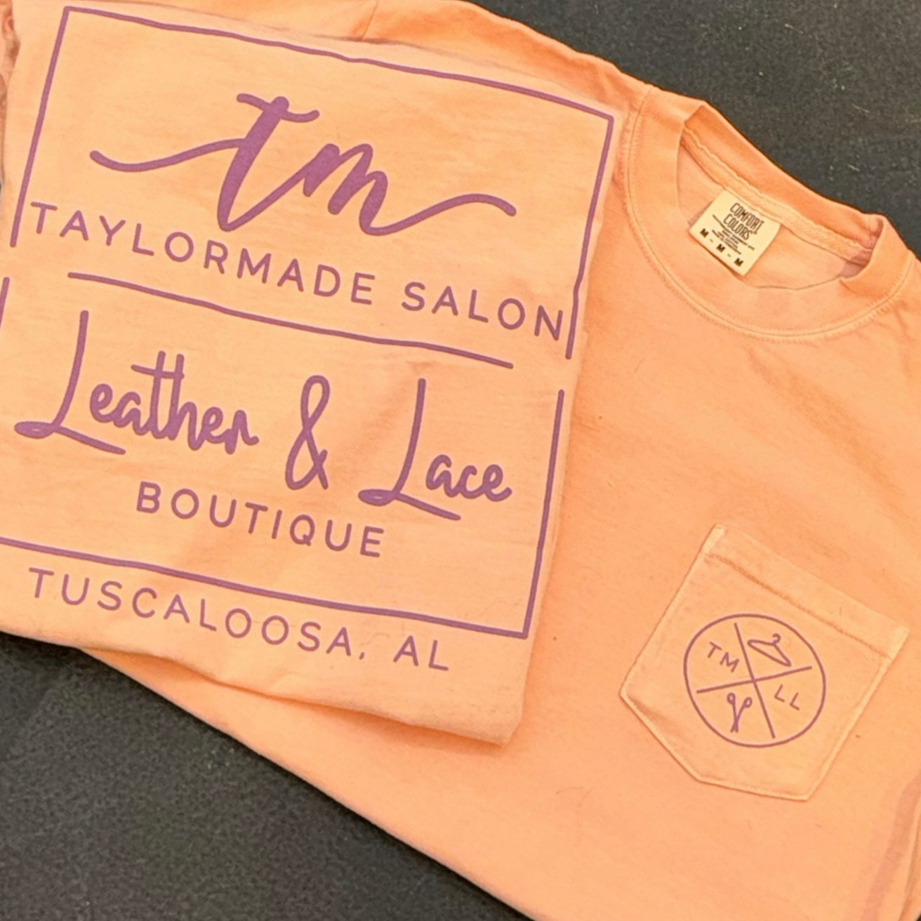 TMLL Comfort Color Tees - Retro Revival-120 - TOPS - GRAPHIC TEES-LEATHER & LACE-Peachy-S-[option4]-[option5]-[option6]-Leather & Lace Boutique Shop