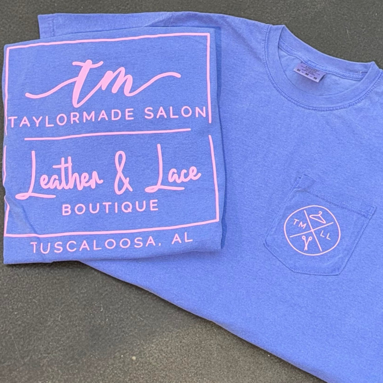 TMLL Comfort Color Tees - Retro Revival-120 - TOPS - GRAPHIC TEES-LEATHER & LACE-Flo Blue-S-[option4]-[option5]-[option6]-Leather & Lace Boutique Shop