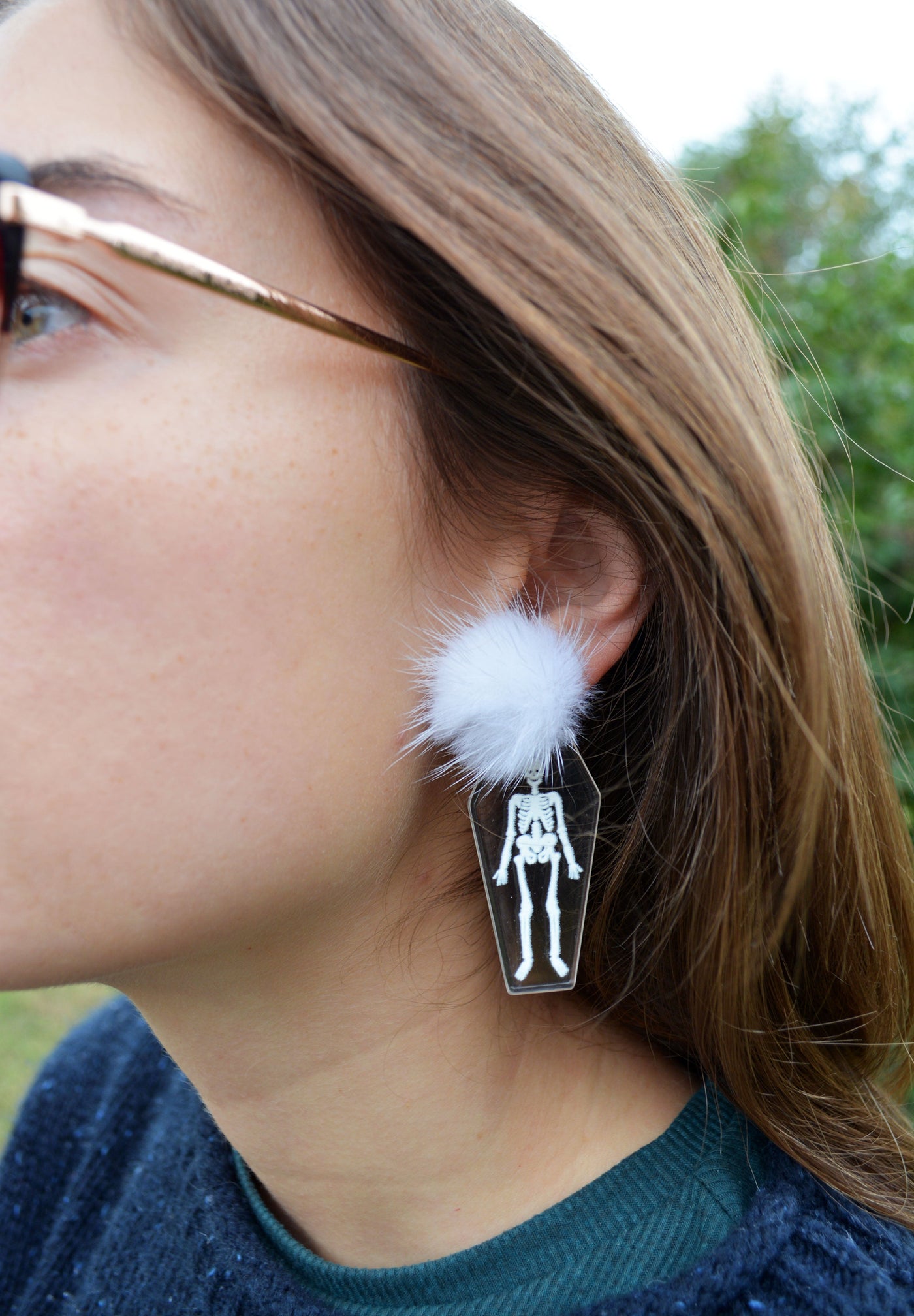 No Bones About It Earrings-210 - ACCESSORIES DROPSHIP-MKD DS-[option4]-[option5]-[option6]-Leather & Lace Boutique Shop