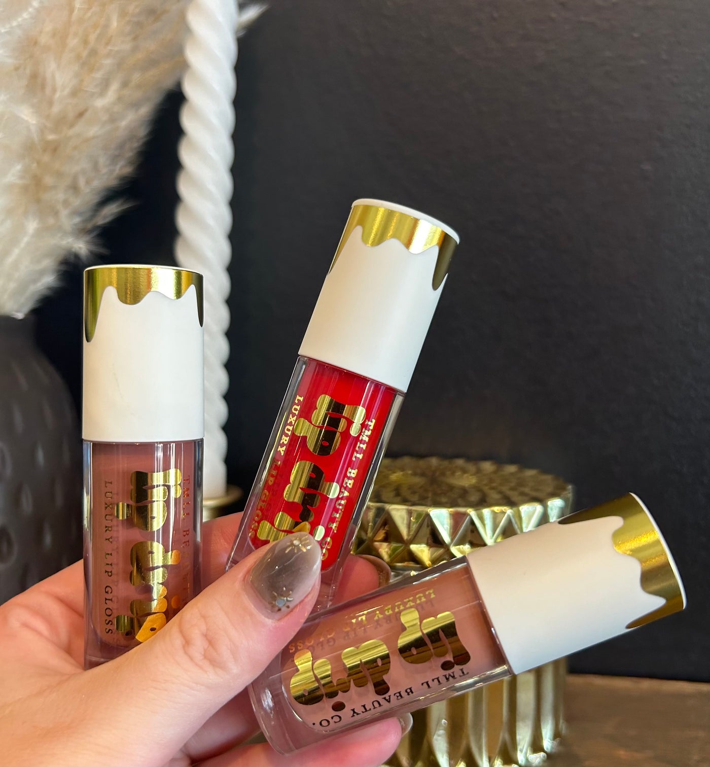 TMLL Gold Capsule Lip Drip Trio - Limited Edition-250 - TMLL Beauty Co - Makeup-TMLL Beauty Co-[option4]-[option5]-[option6]-Leather & Lace Boutique Shop