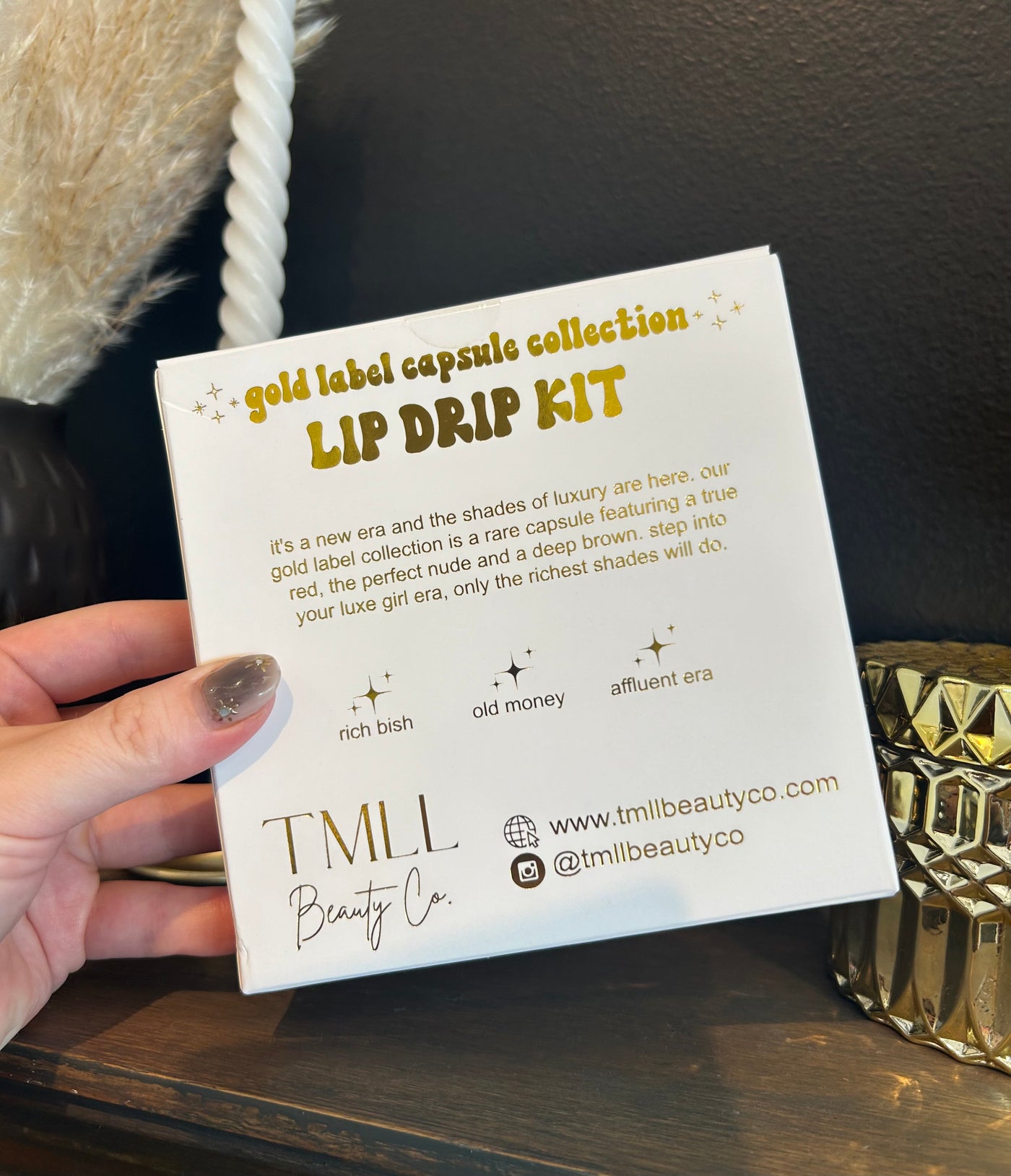 TMLL Gold Capsule Lip Drip Trio - Limited Edition-250 - TMLL Beauty Co Taylor-TMLL Beauty Co-[option4]-[option5]-[option6]-Leather & Lace Boutique Shop