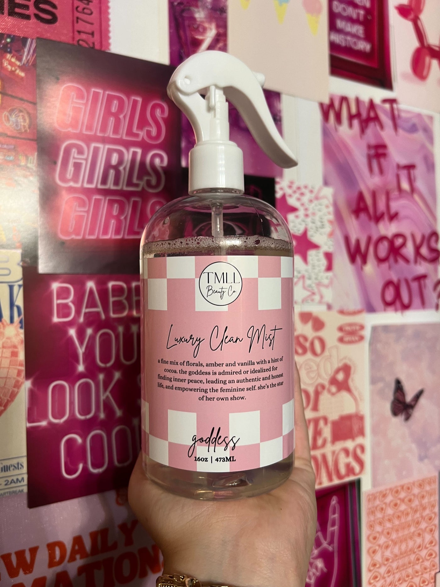 TMLL Luxury Clean Mist All Purpose Cleaner-250 - TMLL Beauty Co-TMLL Beauty Co-Goddess-[option4]-[option5]-[option6]-Leather & Lace Boutique Shop