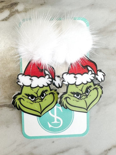 Mr. Grinch Puff Drops-190 - ACCESSORIES - JEWELRY-TAYLOR SHAYE-[option4]-[option5]-[option6]-Leather & Lace Boutique Shop