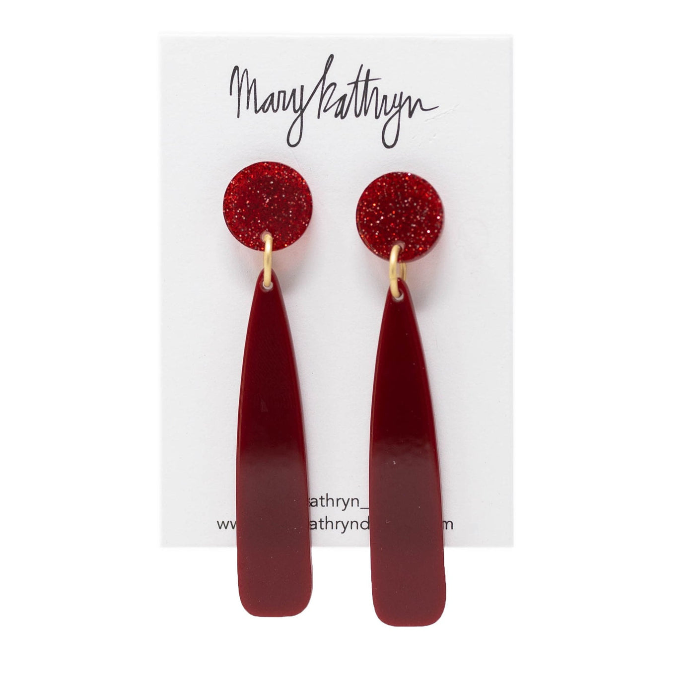 Crimson Beauty Earrings-210 - ACCESSORIES DROPSHIP-MKD DS-[option4]-[option5]-[option6]-Leather & Lace Boutique Shop