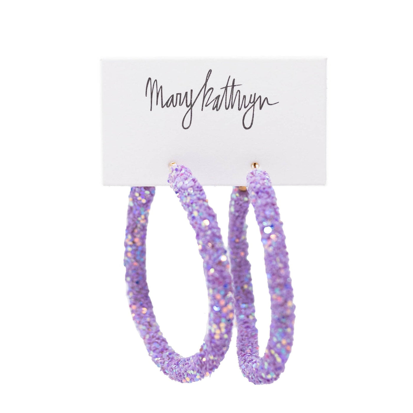 Lavender Glitter Hoops-210 - ACCESSORIES DROPSHIP-MKD DS-[option4]-[option5]-[option6]-Leather & Lace Boutique Shop