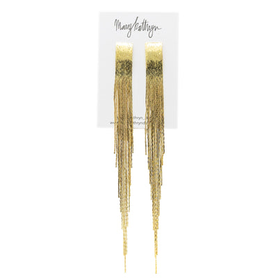 Gatsby Metal Threader Earrings-210 - ACCESSORIES DROPSHIP-MKD DS-Gold-[option4]-[option5]-[option6]-Leather & Lace Boutique Shop