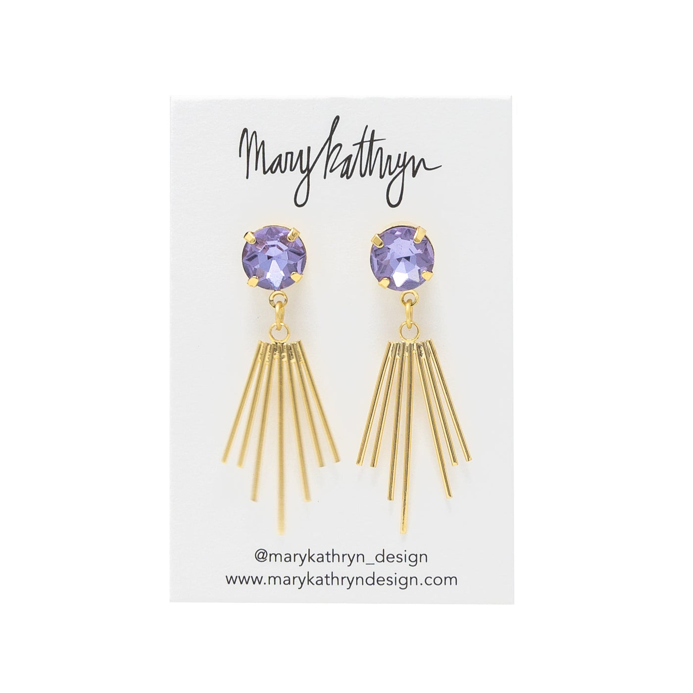 Lavender Cleopatra Earrings-210 - ACCESSORIES DROPSHIP-MKD DS-[option4]-[option5]-[option6]-Leather & Lace Boutique Shop