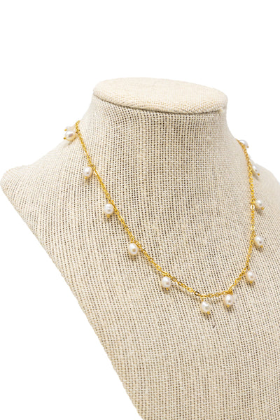 Pearl Dangle Necklace-210 - ACCESSORIES DROPSHIP-MKD DS-[option4]-[option5]-[option6]-Leather & Lace Boutique Shop