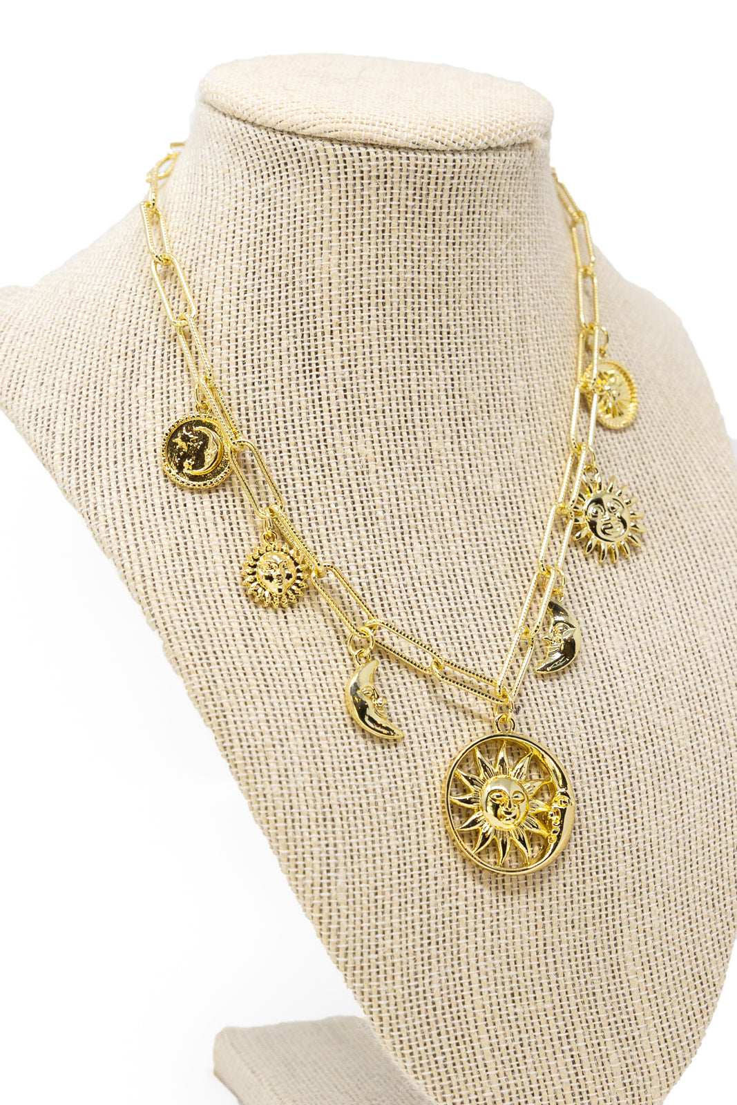 Golden Hour Charming Necklace-210 - ACCESSORIES DROPSHIP-MKD DS-[option4]-[option5]-[option6]-Leather & Lace Boutique Shop