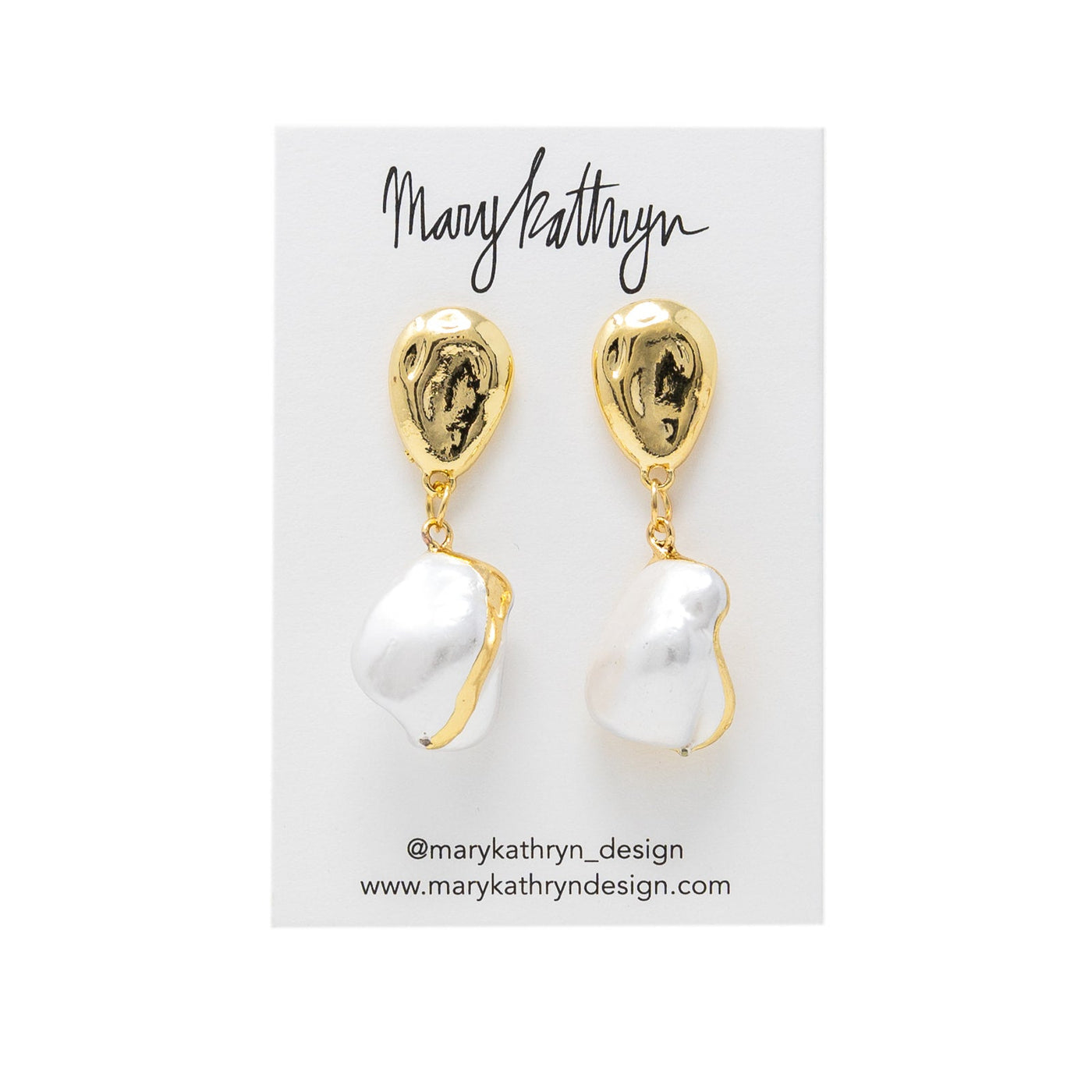 Percy Pearl Drop Earrings-210 - ACCESSORIES DROPSHIP-MKD DS-White Pearl-[option4]-[option5]-[option6]-Leather & Lace Boutique Shop