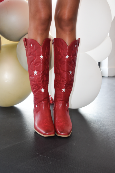 Firecracker Crimson Cowboy Boots-180 - SHOES-OLEM-[option4]-[option5]-[option6]-Leather & Lace Boutique Shop