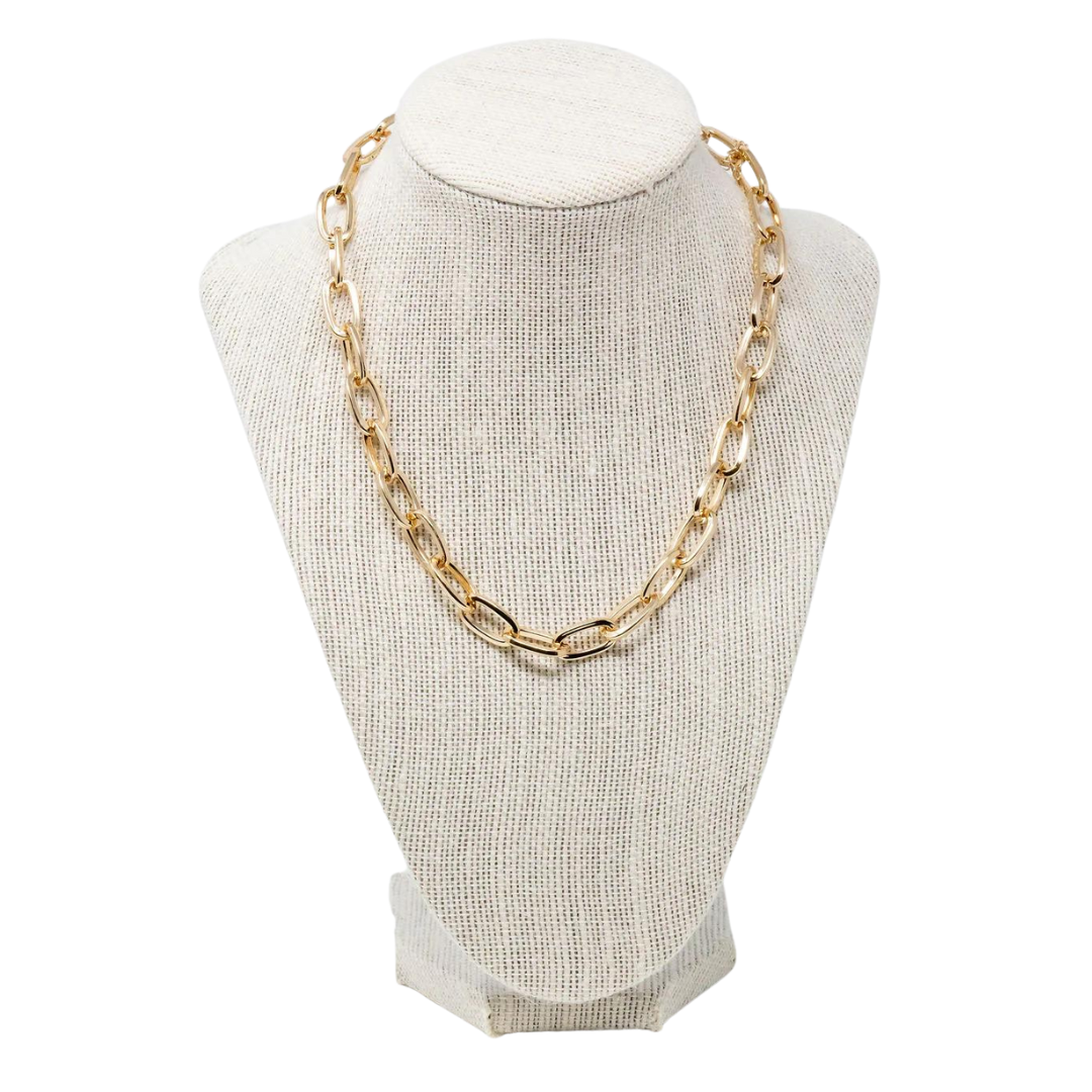 Courtney Necklace-210 - ACCESSORIES DROPSHIP-MKD DS-Gold-[option4]-[option5]-[option6]-Leather & Lace Boutique Shop