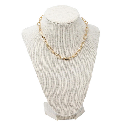 Medium Courtney Necklace-210 - ACCESSORIES DROPSHIP-MKD DS-Gold-[option4]-[option5]-[option6]-Leather & Lace Boutique Shop