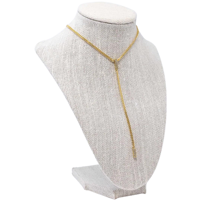 Juju Pave Lariat *gold + silver*-210 - ACCESSORIES DROPSHIP-MKD DS-Gold-[option4]-[option5]-[option6]-Leather & Lace Boutique Shop