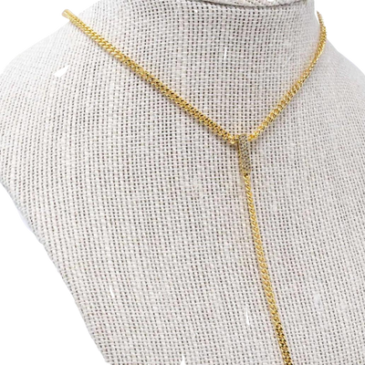 Juju Pave Lariat *gold + silver*-210 - ACCESSORIES DROPSHIP-MKD DS-[option4]-[option5]-[option6]-Leather & Lace Boutique Shop