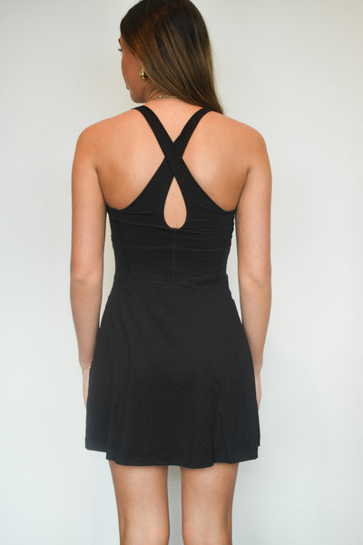 Butter Soft Romper Dress- Black-170 - DRESSES / ROMPERS / SETS-RAE MODE-[option4]-[option5]-[option6]-Leather & Lace Boutique Shop