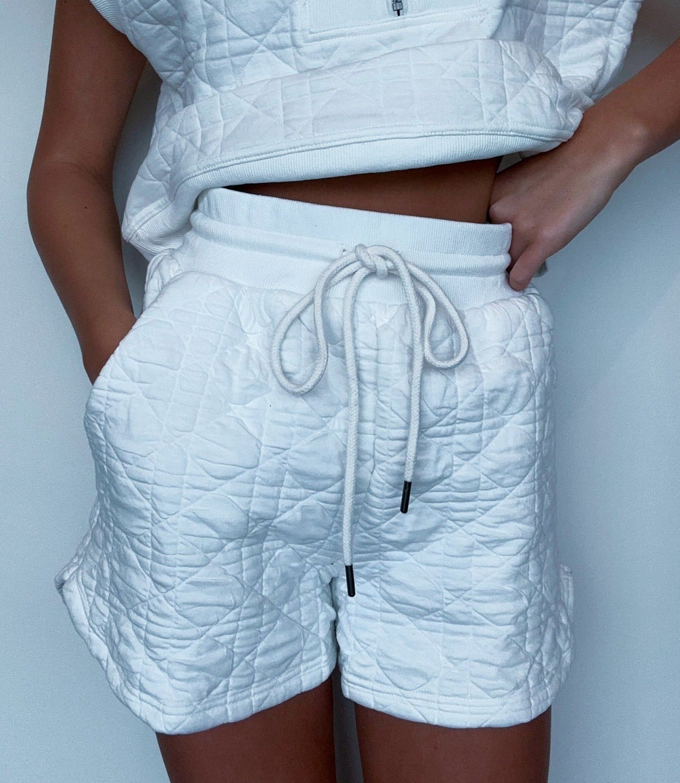 Coastal Textured Shorts-170 - SETS-ENTRO-[option4]-[option5]-[option6]-Leather & Lace Boutique Shop