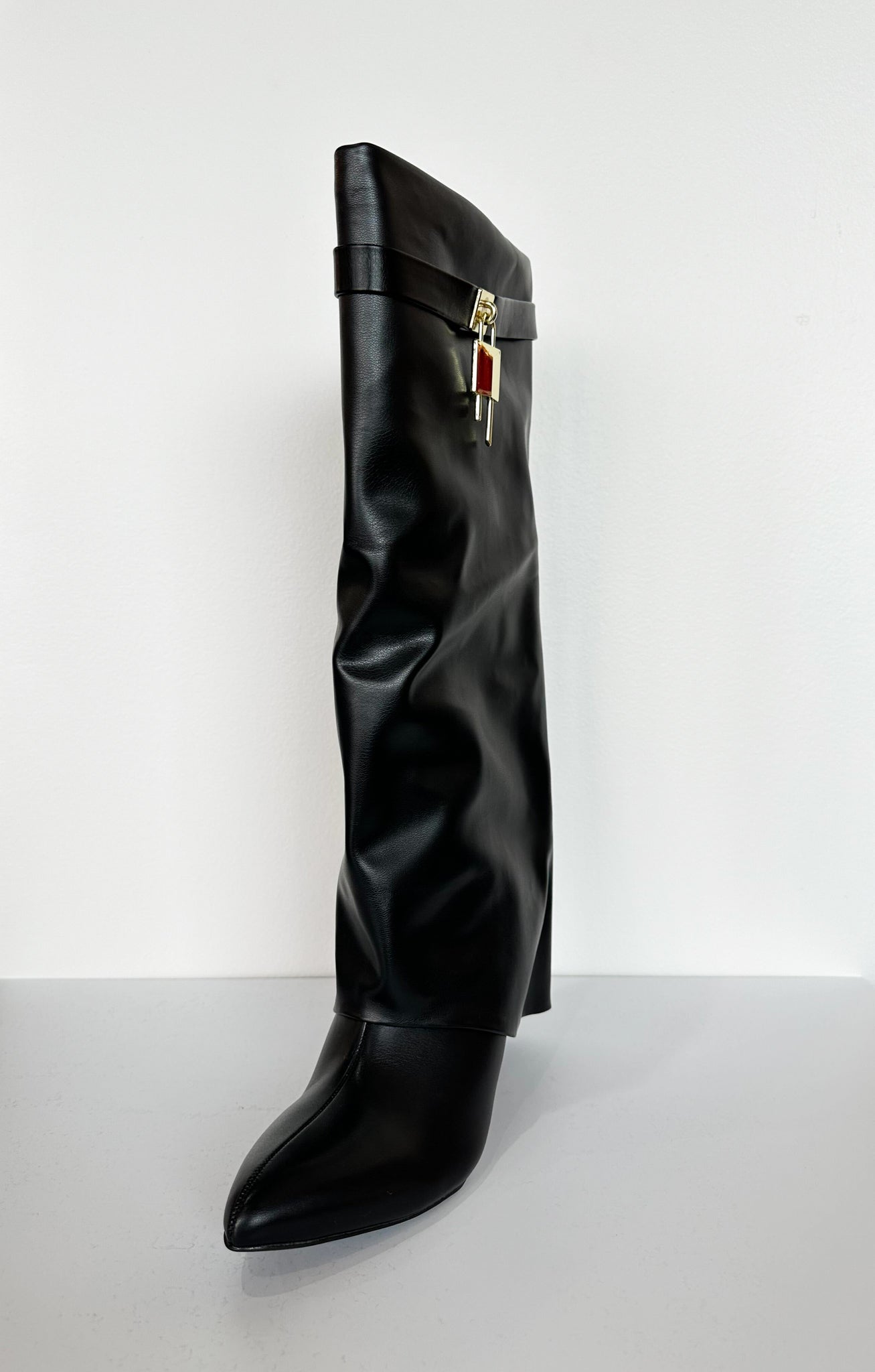 Midnight Rider Pointed Toe Boots-180 - SHOES-LILIANA-[option4]-[option5]-[option6]-Leather & Lace Boutique Shop