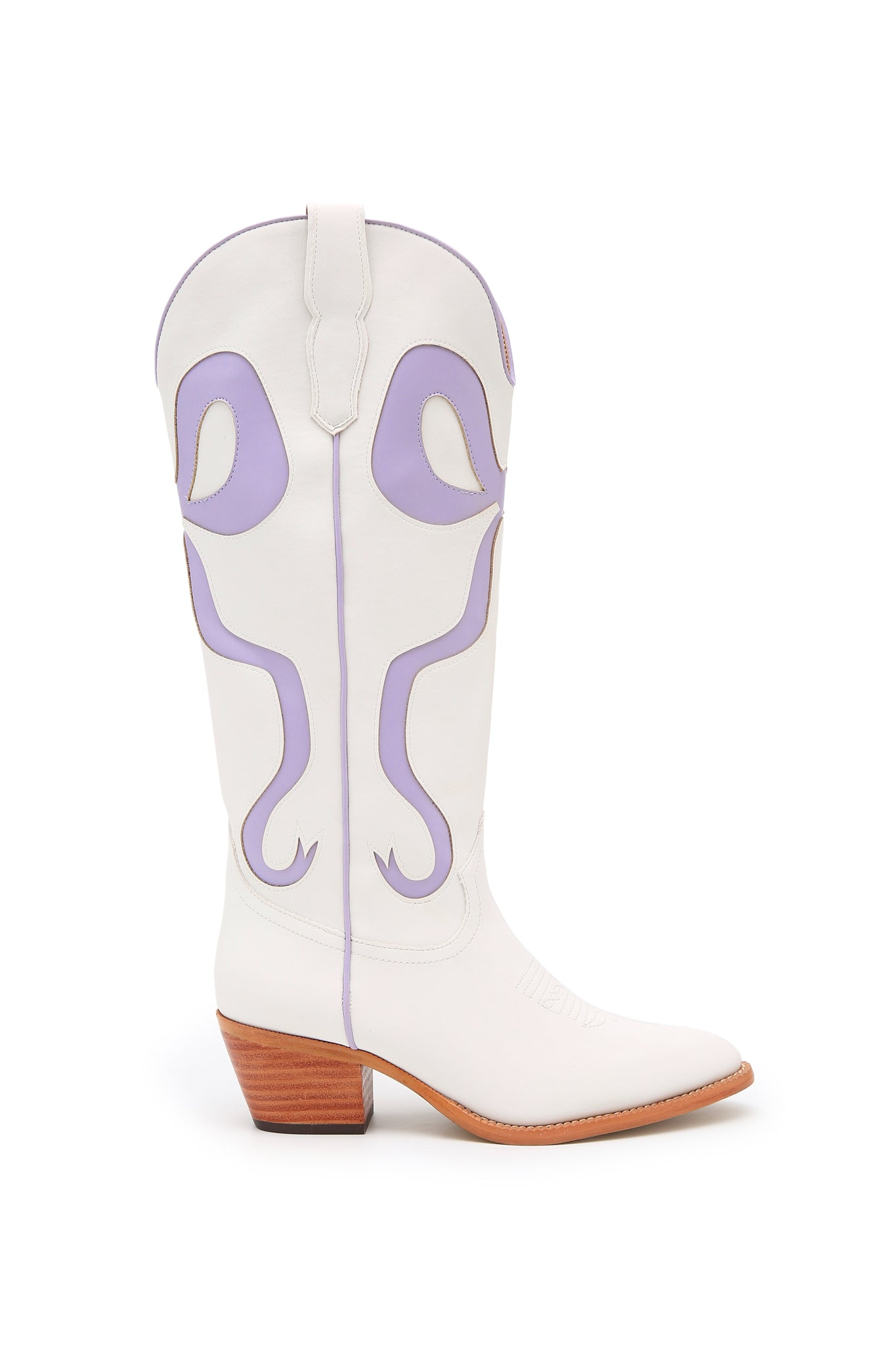 Coquette Bow Cowboy Boots- Lavender-180 - SHOES-MIIM-[option4]-[option5]-[option6]-Leather & Lace Boutique Shop