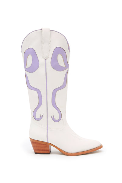 Coquette Bow Cowboy Boots- Lavender-180 - SHOES-FORTUNE DYNAMIC-[option4]-[option5]-[option6]-Leather & Lace Boutique Shop