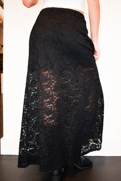 Yellowstone Lace Maxi Skirt- Black-160 - BOTTOMS - OTHER-IF SHE LOVES-[option4]-[option5]-[option6]-Leather & Lace Boutique Shop