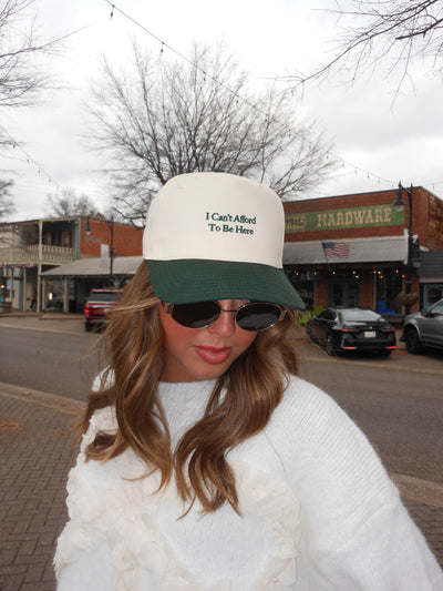 I Can't Afford to Be Here Trucker Hat-190 - ACCESSORIES - HATS/HEADWEAR-THE HAPPIEST-[option4]-[option5]-[option6]-Leather & Lace Boutique Shop