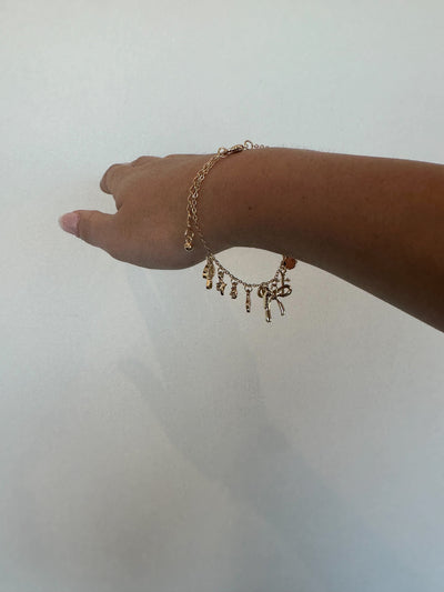 Dainty Gold Charm Bracelet-190 - ACCESSORIES - JEWELRY-PANNEE-[option4]-[option5]-[option6]-Leather & Lace Boutique Shop