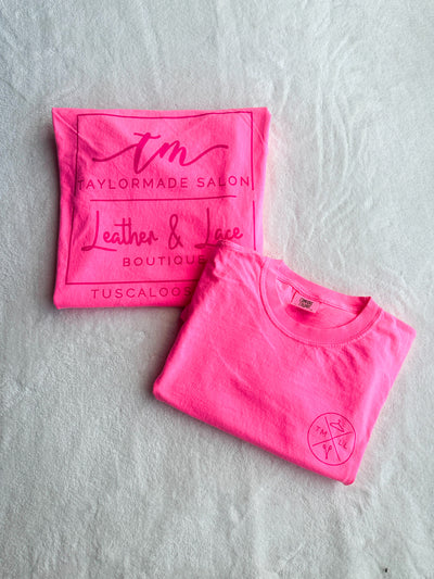 TMLL Comfort Colors- Summer Brights-120 - TOPS - GRAPHIC TEES-LEATHER & LACE-Neon Pink-L-[option4]-[option5]-[option6]-Leather & Lace Boutique Shop