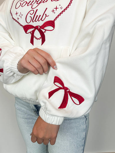 Cowgirls Club Embroidered Pullover-130 - TOPS - SWEATERS/SWEATSHIRTS-MAIN STRIP-[option4]-[option5]-[option6]-Leather & Lace Boutique Shop