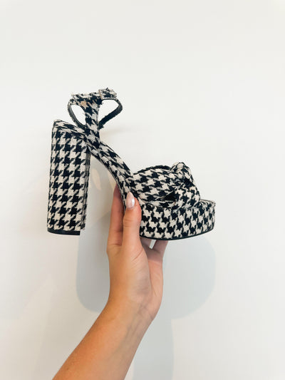 Legends Platform Houndstooth Heels-180 - SHOES-LEGEND FOOTWEAR-[option4]-[option5]-[option6]-Leather & Lace Boutique Shop