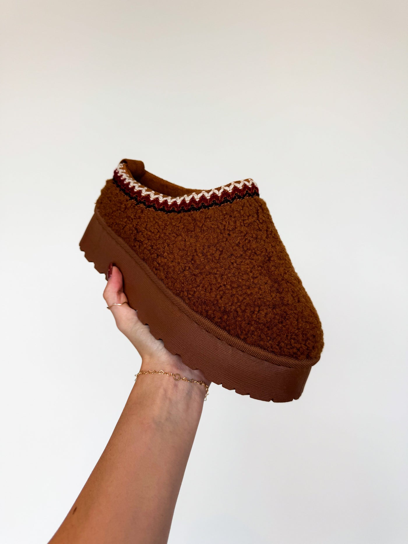 Sherpa Platform Slides- Mocha-180 - SHOES-TOP GUY-[option4]-[option5]-[option6]-Leather & Lace Boutique Shop