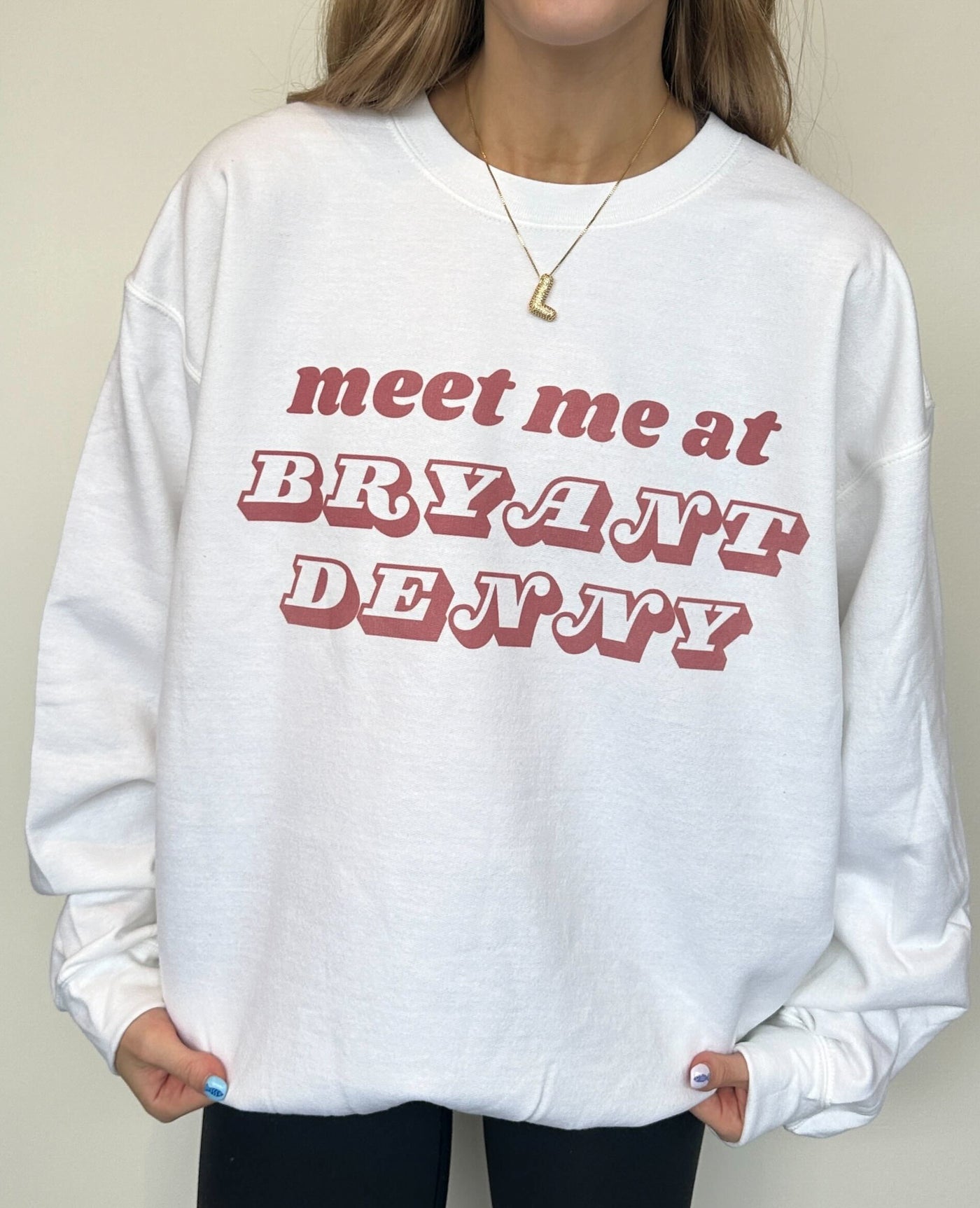 Meet Me At Bryant-Denny Graphic Sweatshirt-135 - DEMAND GRAPHIC-LEATHER & LACE-[option4]-[option5]-[option6]-Leather & Lace Boutique Shop