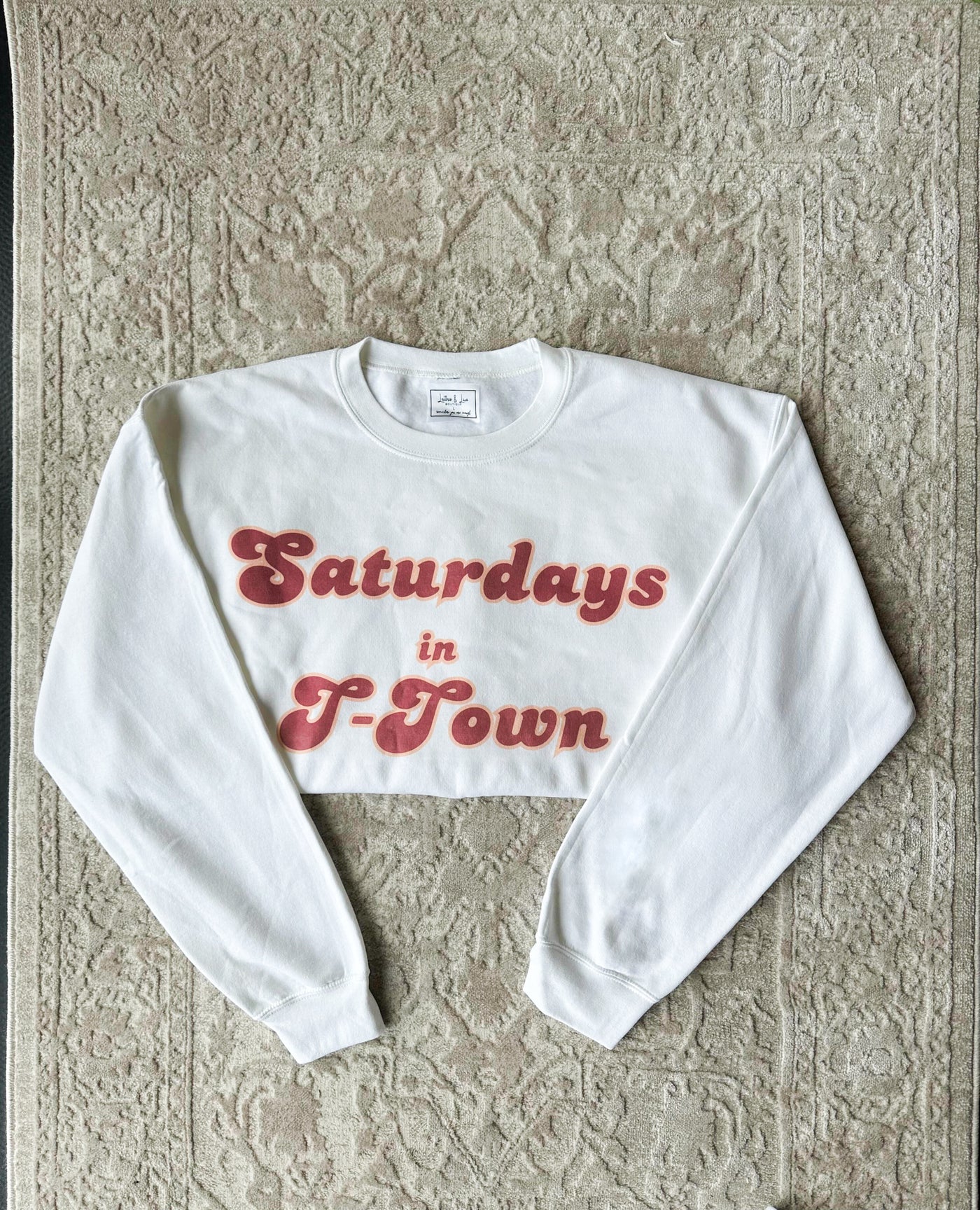 Saturdays In T-Town Graphic Sweatshirt-135 - DEMAND GRAPHIC-LEATHER & LACE-[option4]-[option5]-[option6]-Leather & Lace Boutique Shop