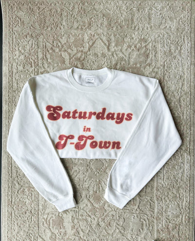 Saturdays In T-Town Graphic Sweatshirt-135 - DEMAND GRAPHIC-LEATHER & LACE-[option4]-[option5]-[option6]-Leather & Lace Boutique Shop