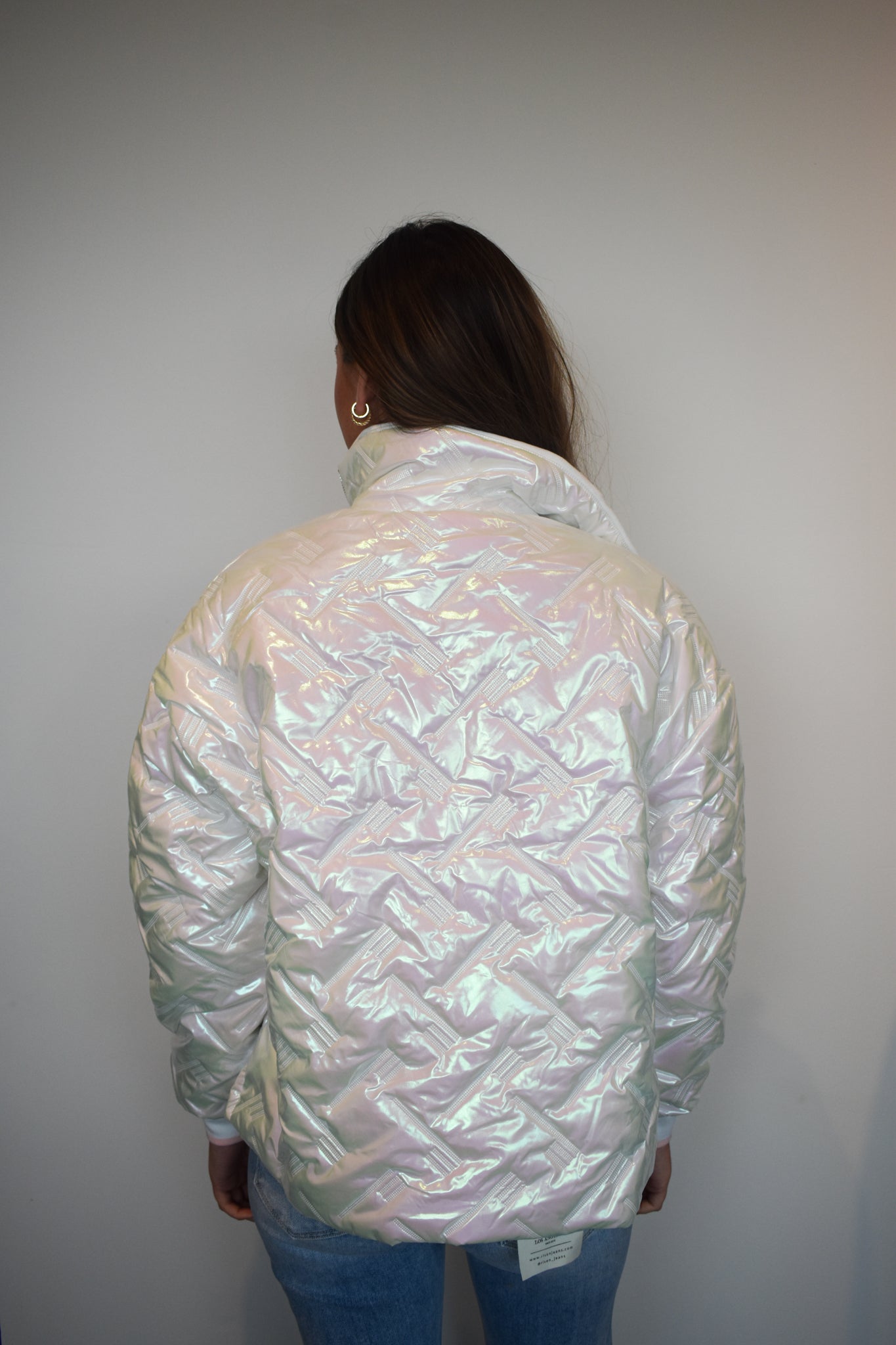 Iridescent Quilted Puffer Jacket-140 - TOPS - LAYERS/OUTERWEAR-FANTASTIC FAWN-[option4]-[option5]-[option6]-Leather & Lace Boutique Shop