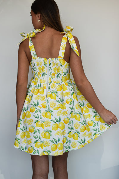 Life Gives You Lemons Mini Dress-170 - DRESSES-GEEGEE-[option4]-[option5]-[option6]-Leather & Lace Boutique Shop