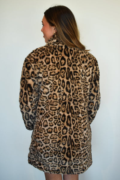 Chic Leopard Faux Fur Coat-140 - TOPS - LAYERS/OUTERWEAR-LOVE TREE-[option4]-[option5]-[option6]-Leather & Lace Boutique Shop