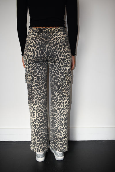 Olivia Leopard Stretch Denim-150 - BOTTOMS - DENIM-BETTER BE-[option4]-[option5]-[option6]-Leather & Lace Boutique Shop