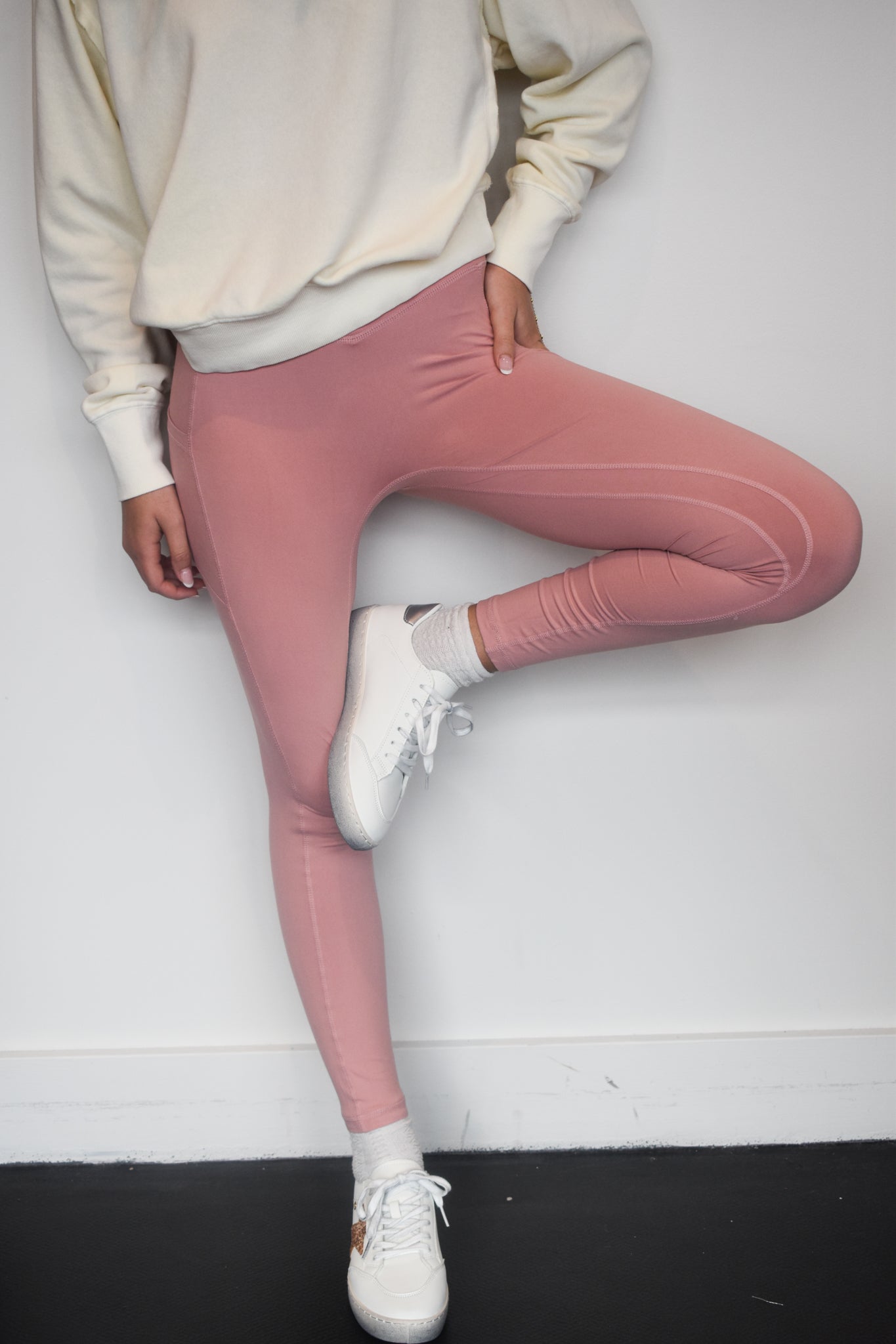 Butter Soft Pocket Leggings- Pink-160 - BOTTOMS - OTHER-RAE MODE-[option4]-[option5]-[option6]-Leather & Lace Boutique Shop