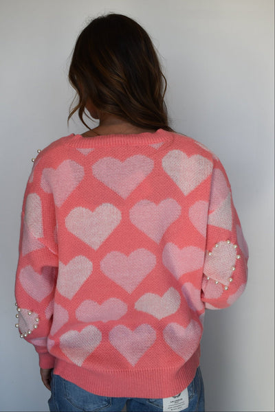 I Heart You Pearl Sweater-130 - TOPS - SWEATERS/SWEATSHIRTS-DAVI & DANI-[option4]-[option5]-[option6]-Leather & Lace Boutique Shop