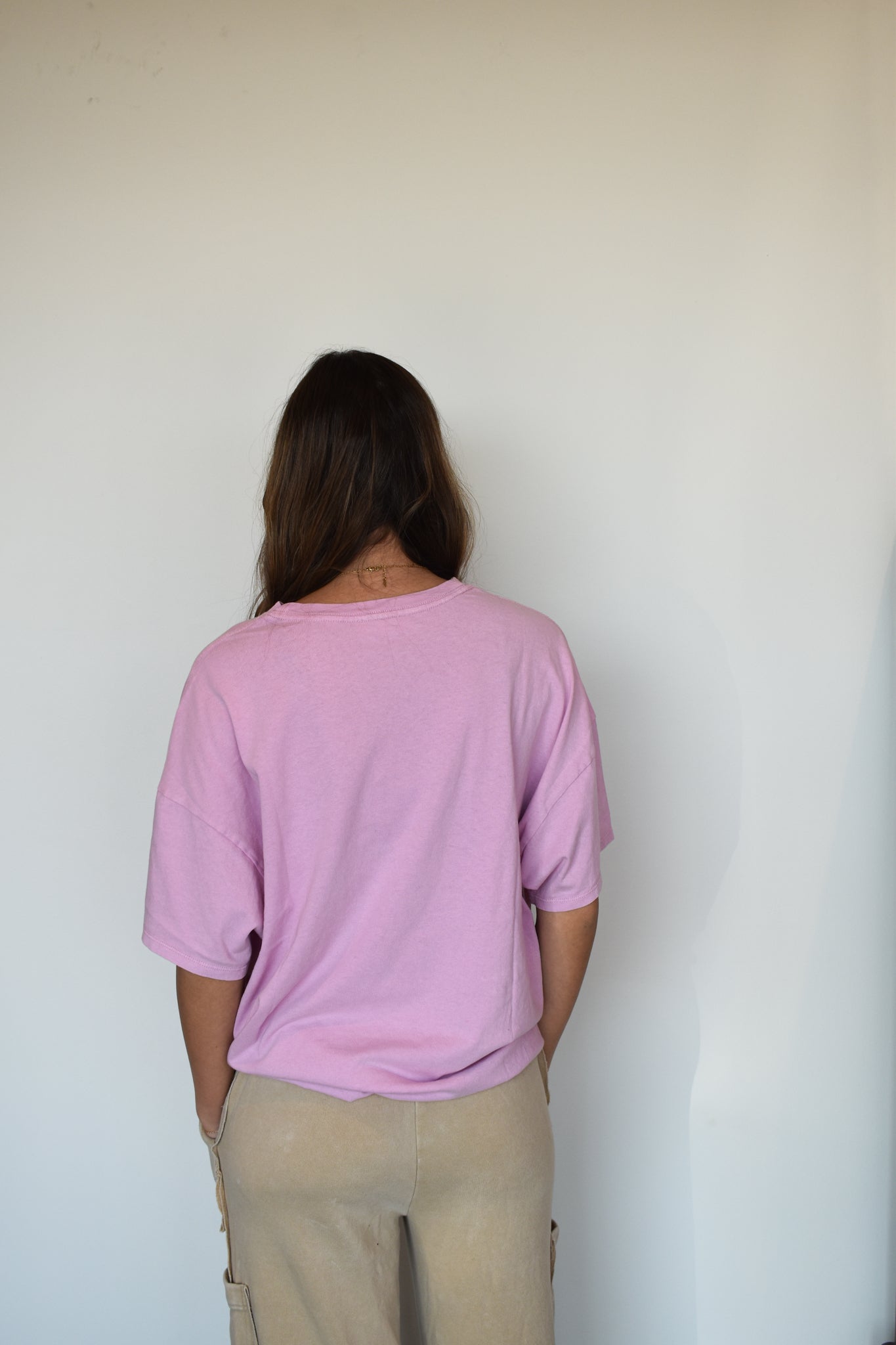 Oversized Boxy Tee- Bubblegum