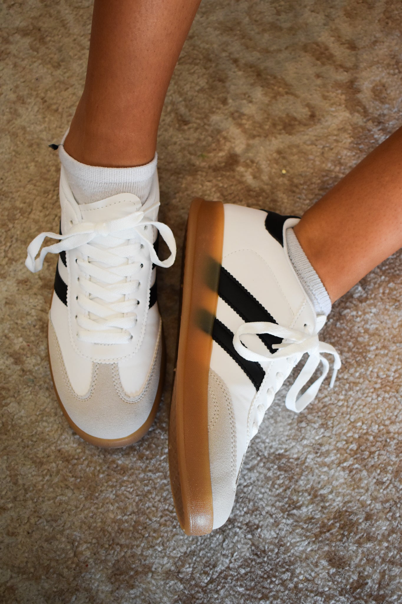 Ashlyn Lace Up Classic Sneakers-180 - SHOES-FOREVER LINK-[option4]-[option5]-[option6]-Leather & Lace Boutique Shop