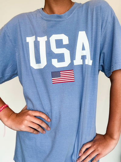 USA Comfort Colors Tee-135 - DEMAND GRAPHIC-LEATHER & LACE-[option4]-[option5]-[option6]-Leather & Lace Boutique Shop