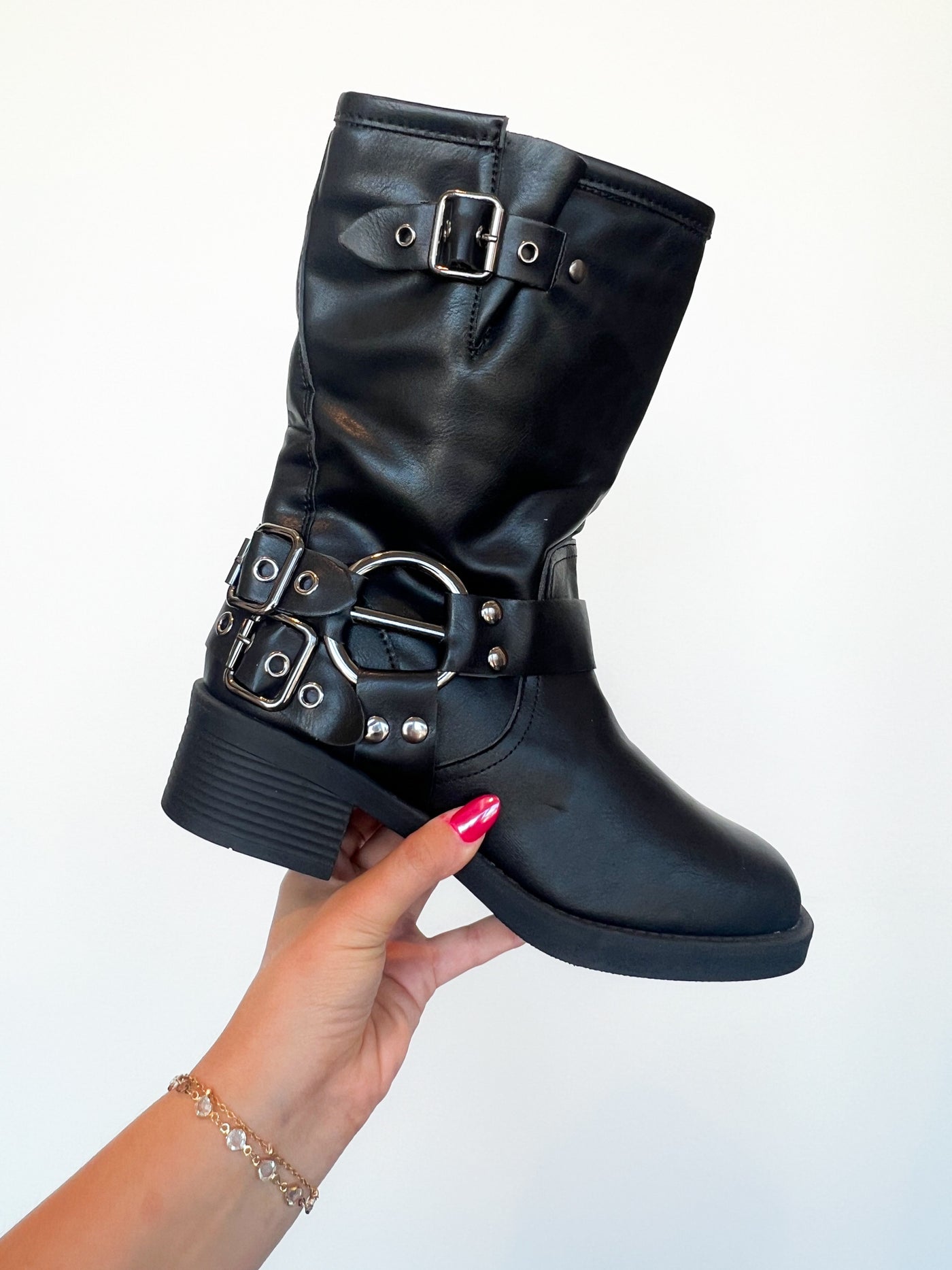 Ivanka Harness Boots-180 - SHOES-FOREVER LINK-[option4]-[option5]-[option6]-Leather & Lace Boutique Shop