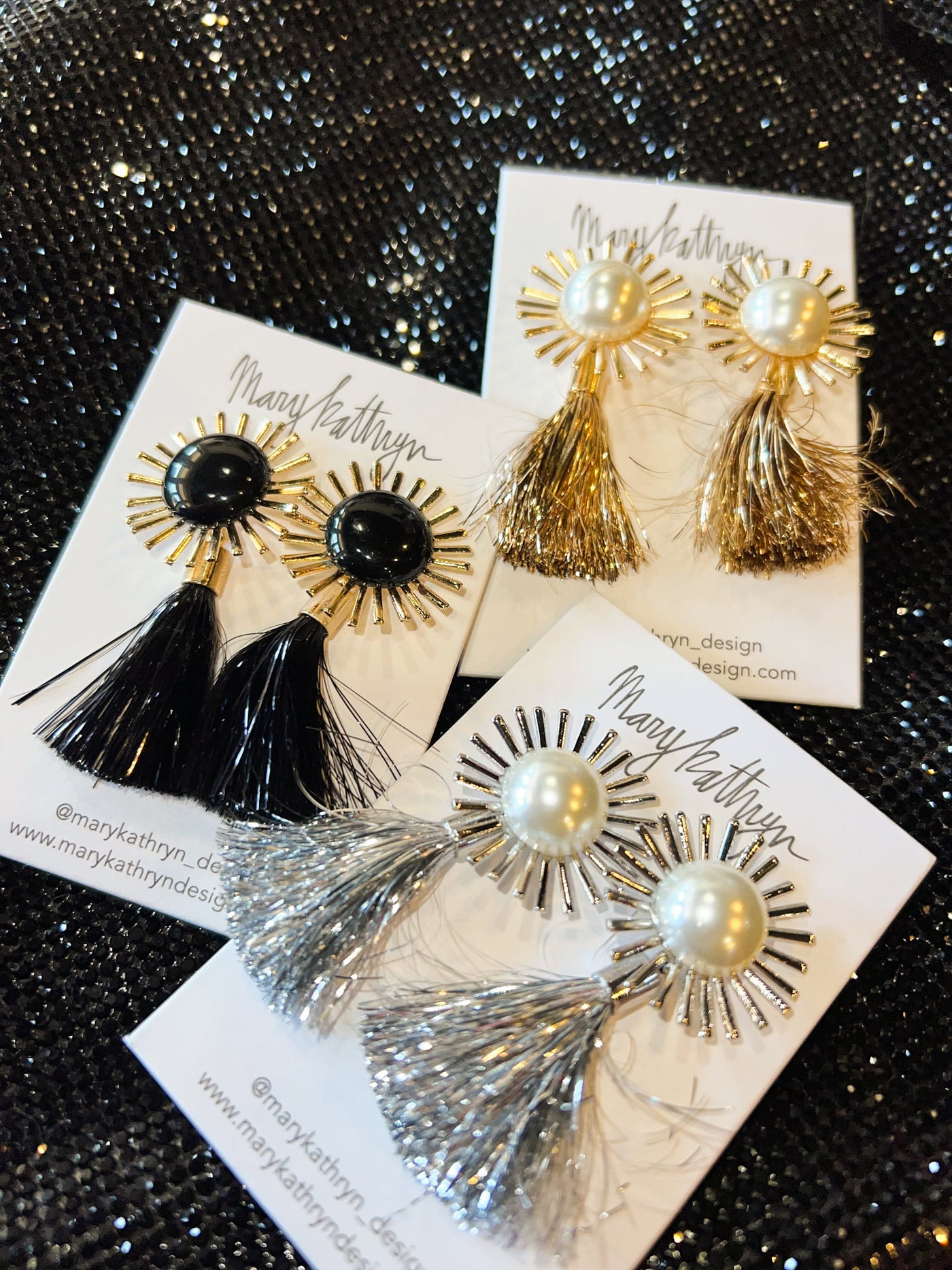 Metallic Starburst Tassels-Leather & Lace - Tuscaloosa/Birmingham-[option4]-[option5]-[option6]-Leather & Lace Boutique Shop