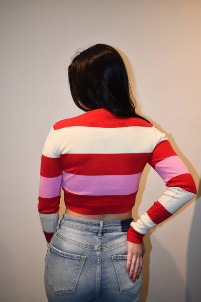 Sweetheart Cropped Long Sleeve