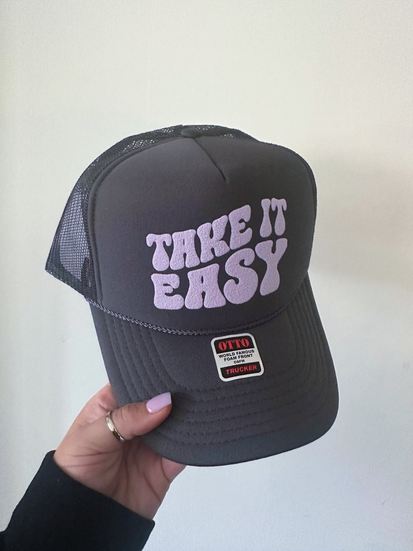 Take It Easy Trucker Hat-Leather & Lace - Tuscaloosa/Birmingham-[option4]-[option5]-[option6]-Leather & Lace Boutique Shop